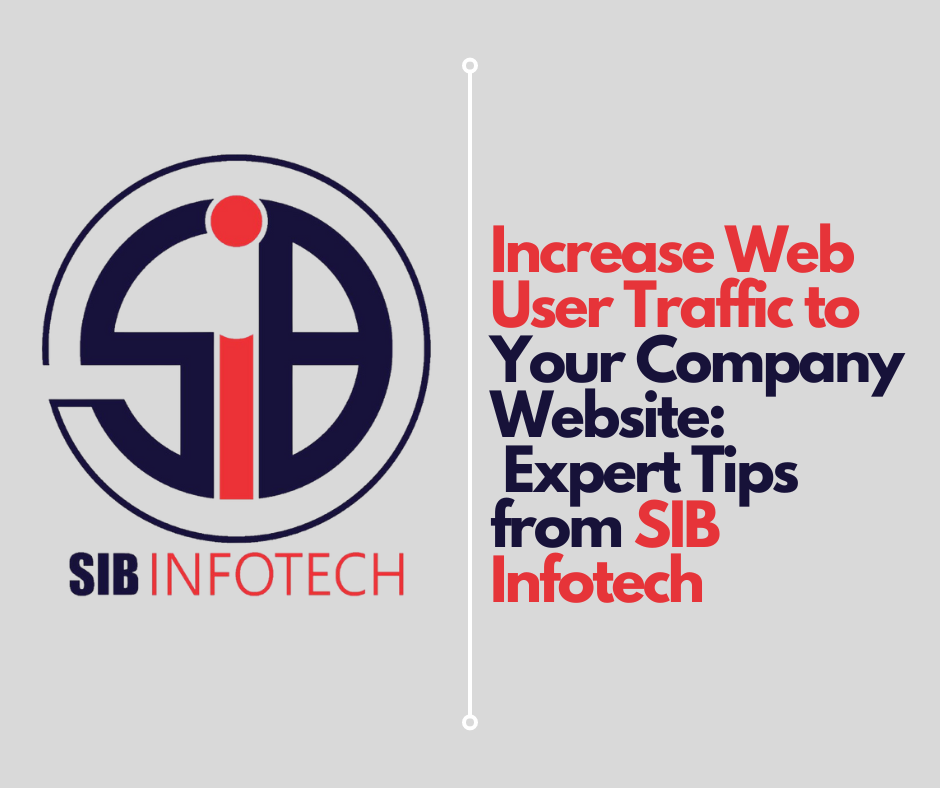Increase Web User Traffic to Your Company Website: Expert Tips from SIB Infotech