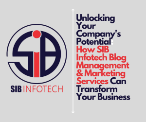 Unlocking Your Company's Potential: How SIB Infotech Blog Management & Marketing Services Can Transform Your Business By Dr. Bilal Ahmad Bhat