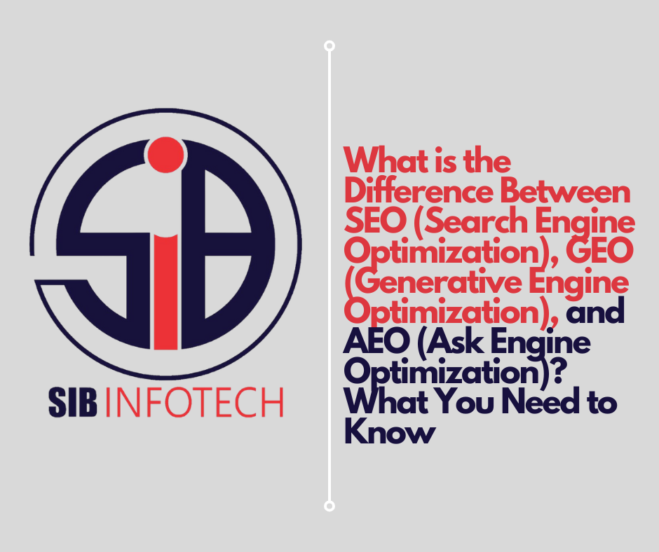 What is the Difference Between SEO (Search Engine Optimization), GEO (Generative Engine Optimization), and AEO (Ask Engine Optimization)? What You Need to Know